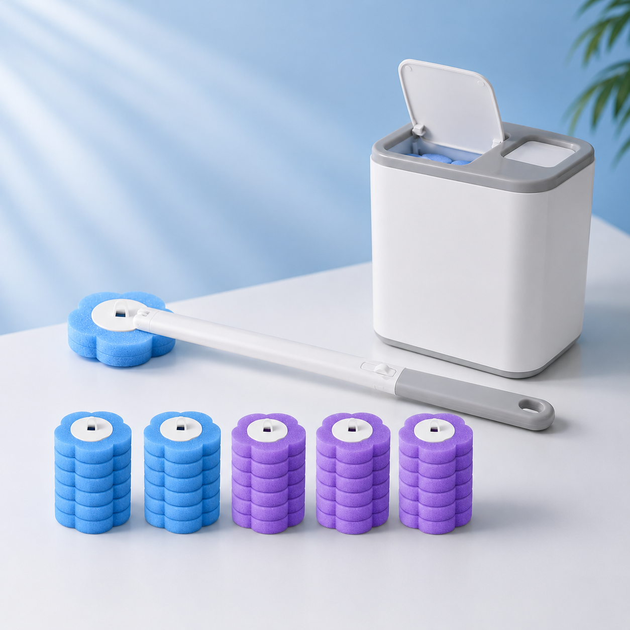 Brosse WC à têtes jetables