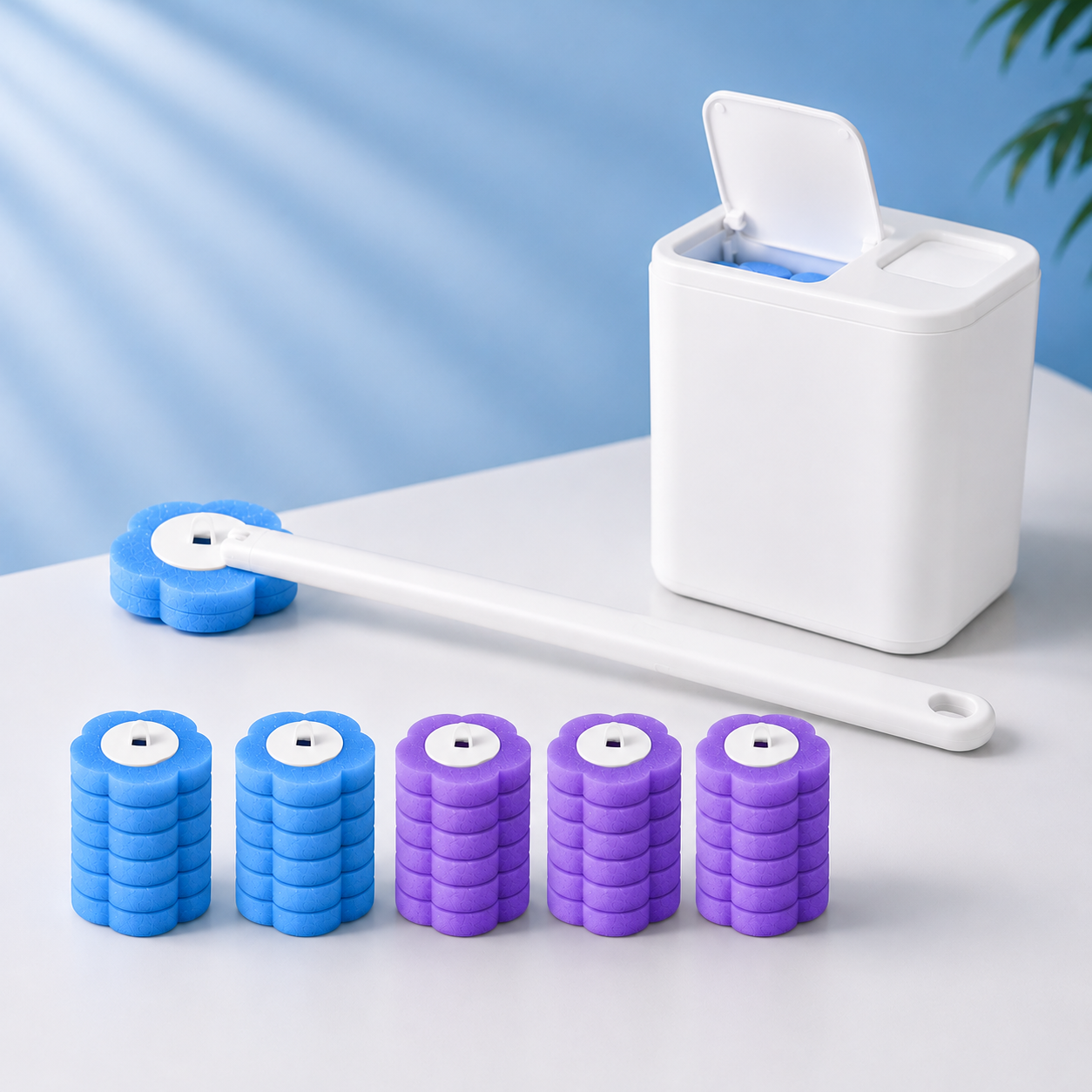 Brosse WC à têtes jetables