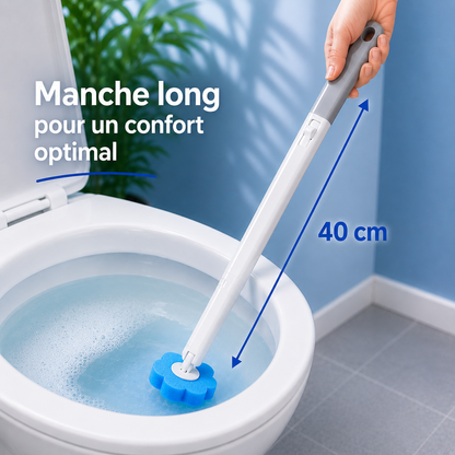 Brosse WC à têtes jetables